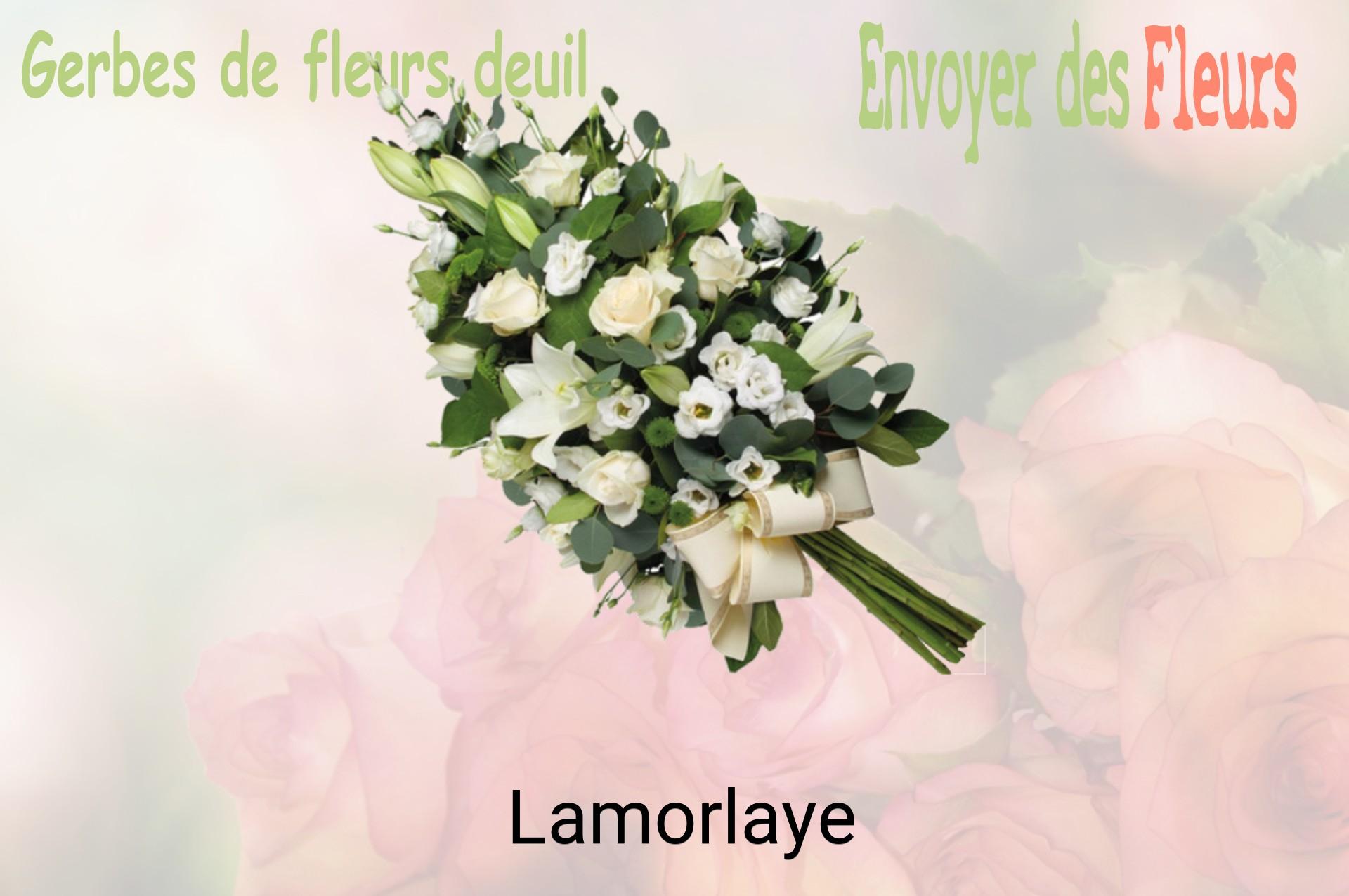 Gerbe de fleurs de deuil livrée à Lamorlaye